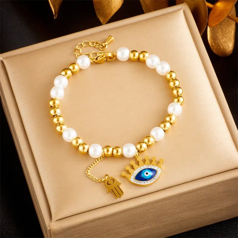 316L Colored Zircon Crystals Bracelet - New Fashion Wrist Chain Jewelry for Women, a perfect Birthday Gift B1166