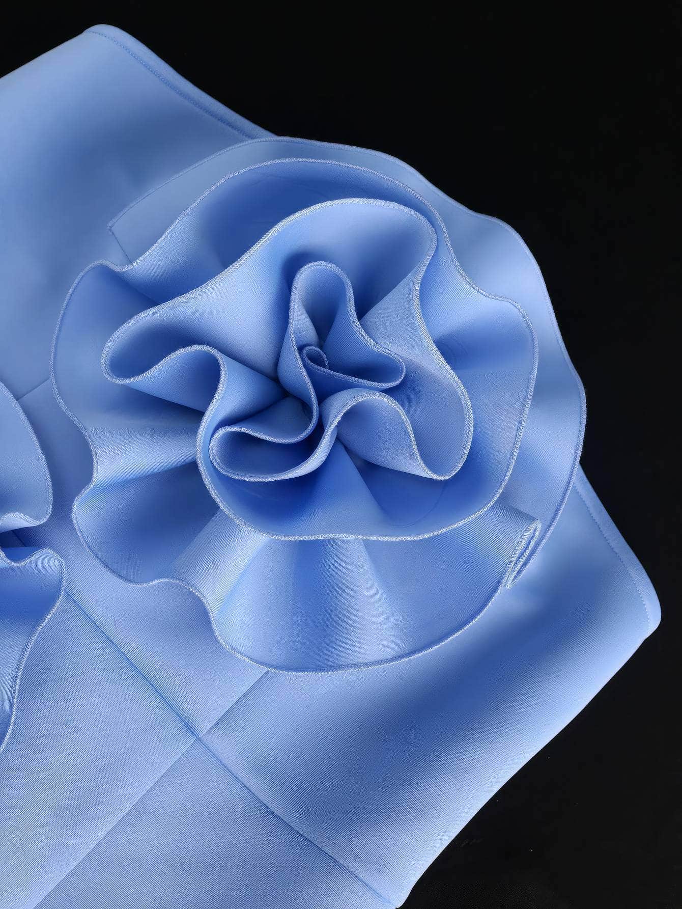 3D Floral Detail Tube Slim-fit Dress