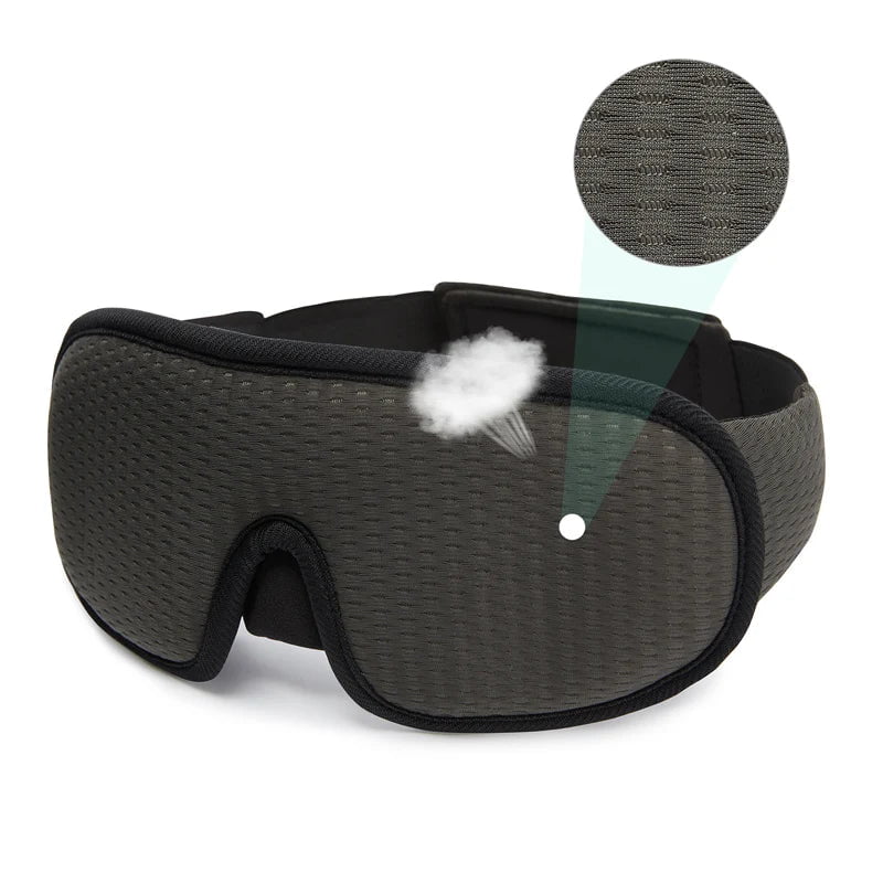 3D Sleeping Mask - Light Blocking Sleep Mask for Eyes, Soft, Breathable Eyeshade for Travel, Night Eye Mask for Sleeping Aid Type A-Gray