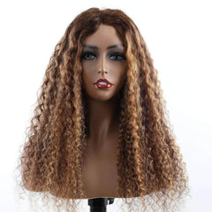 4/27 Highlights Mongolian Water Wave Lace Front Wig - Wear And Go, 6x4 HD Glueless, Pre-Plucked Human Wigs Ready To Go