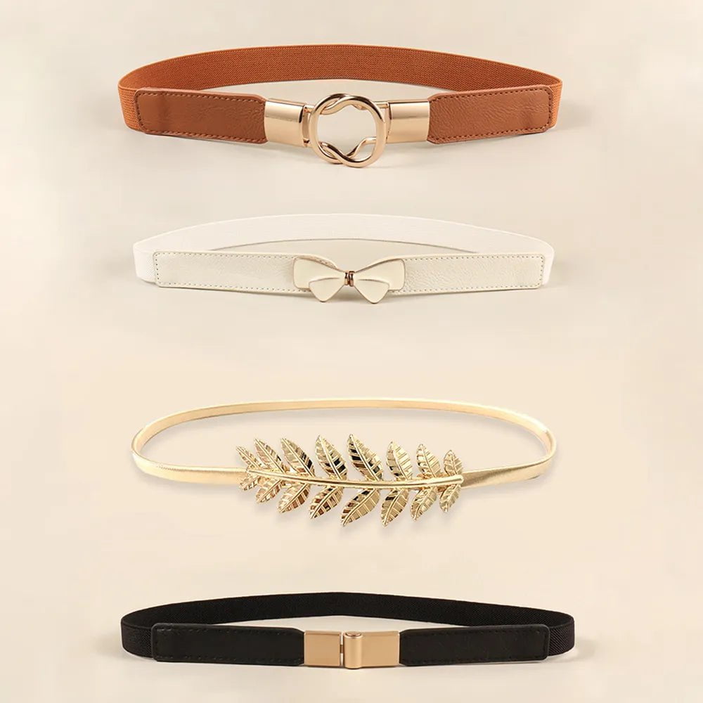 4-Piece Fashion Dress Belts for Women Other