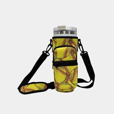 40 Oz Insulated Tumbler Cup Sleeve With Adjustable Shoulder Strap k01 / One Size