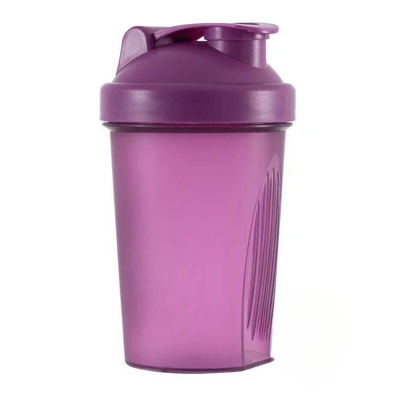 400ML Blender Shaker Bottle: BPA-Free Plastic with Stainless Ball for Leakproof Protein Shakes, Ideal for Workout, Gym purple / 400ml