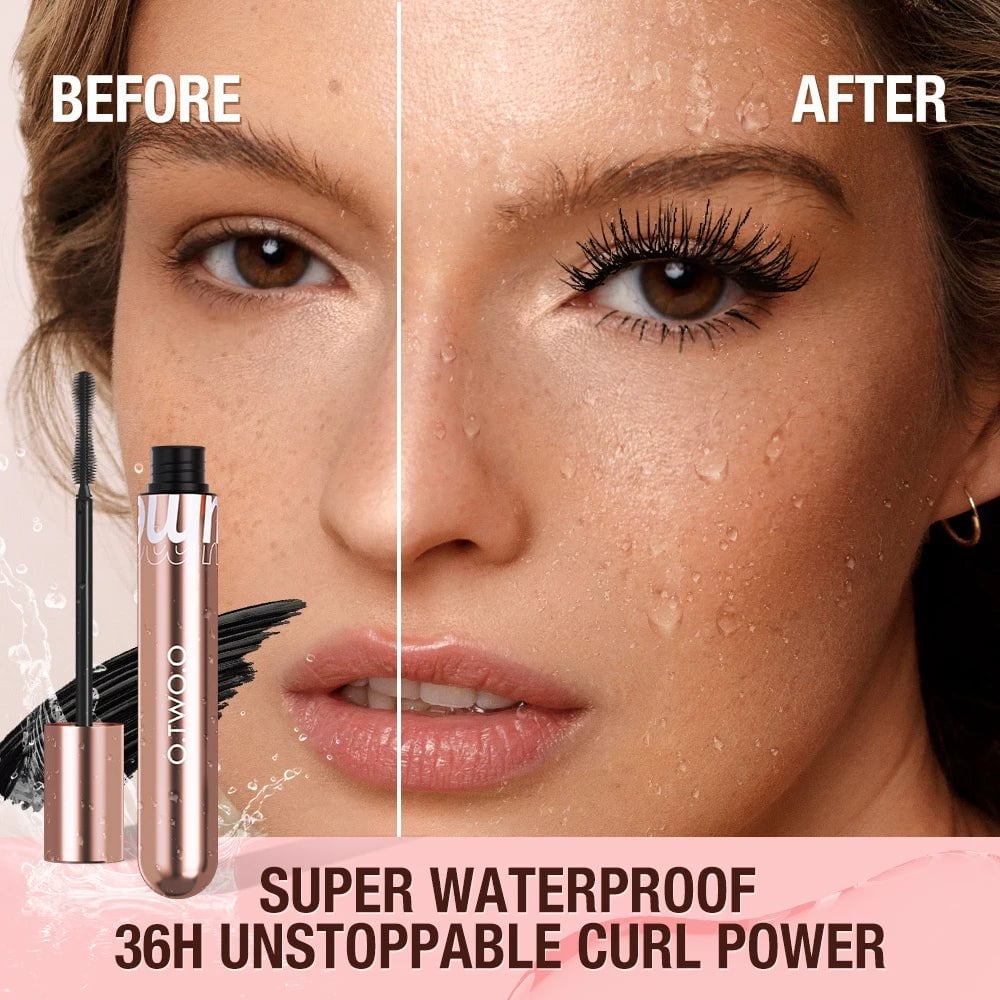 4pcs Makeup Set: Eyelashes Mascara, Waterproof Matte Lipstick, Glitter Eyeshadow, Face Primer Makeup Base Kit makeup set