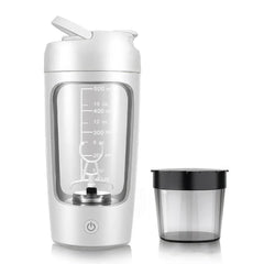 500ml Electric Protein Shaker Cup with Built-in Powder Storage Container, Mixer Wire Whisk Ball, Ideal for Gym