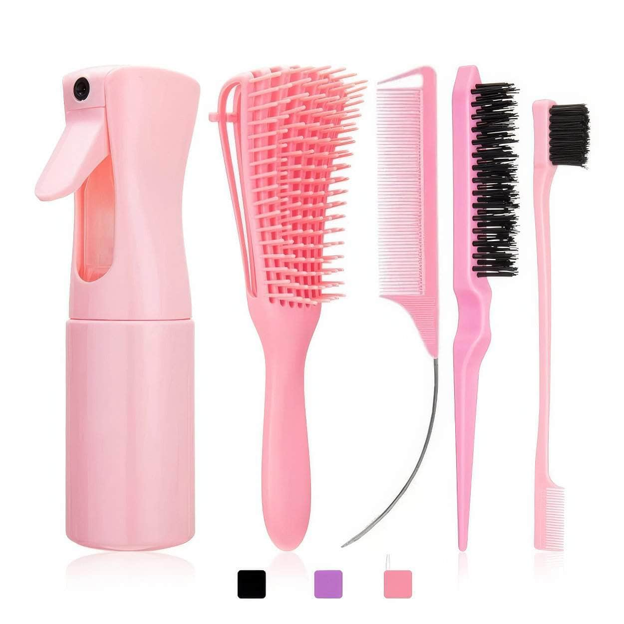 5pcs/set Detangling Anti-Static Hair Brush Set