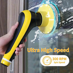 6/10 in 1 Electric Cleaning Brush - USB Spin Scrubber, Kitchen, Bathroom Cleaning Tools and Gadgets