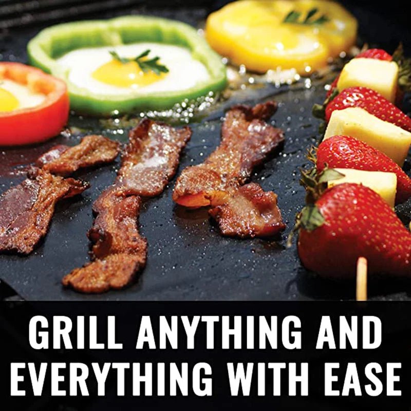 60*40cm Non-Stick BBQ Grill Mat - Baking Mat for Barbecue Tool, Cooking Grilling Sheet with Heat Resistance 60cm x 40cm