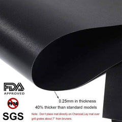 60*40cm Non-Stick BBQ Grill Mat - Baking Mat for Barbecue Tool, Cooking Grilling Sheet with Heat Resistance 60cm x 40cm