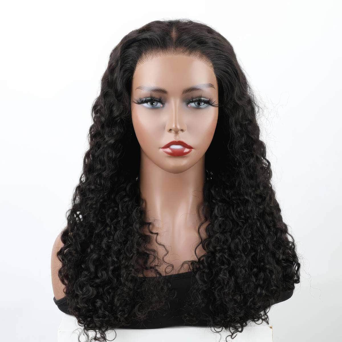 6x4 HD Lace Front Glueless Wig - Wear And Go, Pre-Cut, Pre-Plucked, Transparent Water Wave Wig, Ready To Wear, Human Hair Wigs