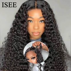 6x4 HD Lace Front Glueless Wig - Wear And Go, Pre-Cut, Pre-Plucked, Transparent Water Wave Wig, Ready To Wear, Human Hair Wigs 6X4 Wear Go Wig / 18inches / 180%
