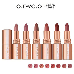 8pcs Lipstick Makeup Set Long Lasting Waterproof Lip Stick Smudge-free Matte Sexy Pigmented Velvet Finish Lip Tint 8pcs lipstick