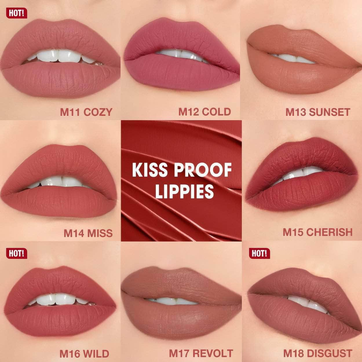 8pcs Lipstick Makeup Set Long Lasting Waterproof Lip Stick Smudge-free Matte Sexy Pigmented Velvet Finish Lip Tint 8pcs lipstick