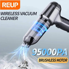 95000Pa Wireless Handheld Vacuum Cleaner - Strong Suction, Auto/Home Mini Vacuum, Blowing Suction Integration Set