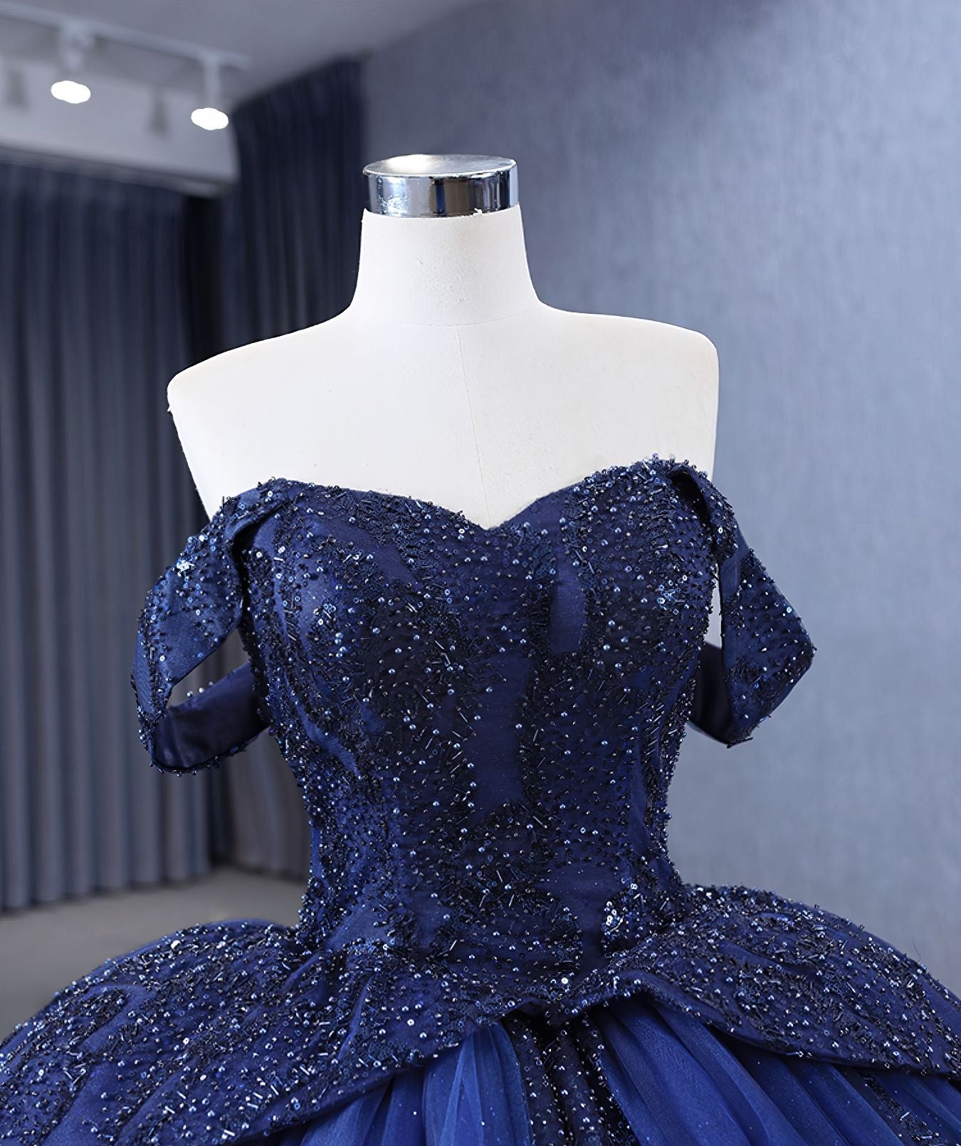 Bead Accented Vintage Retro Cinderella Ball Dress - P7L1Q