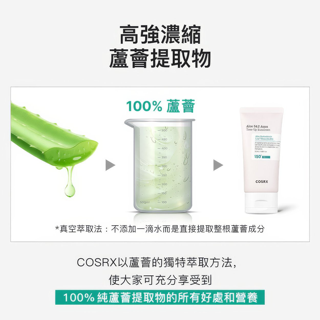 COSRX Aloe 54.2 Aqua Tone Up Sunscreen