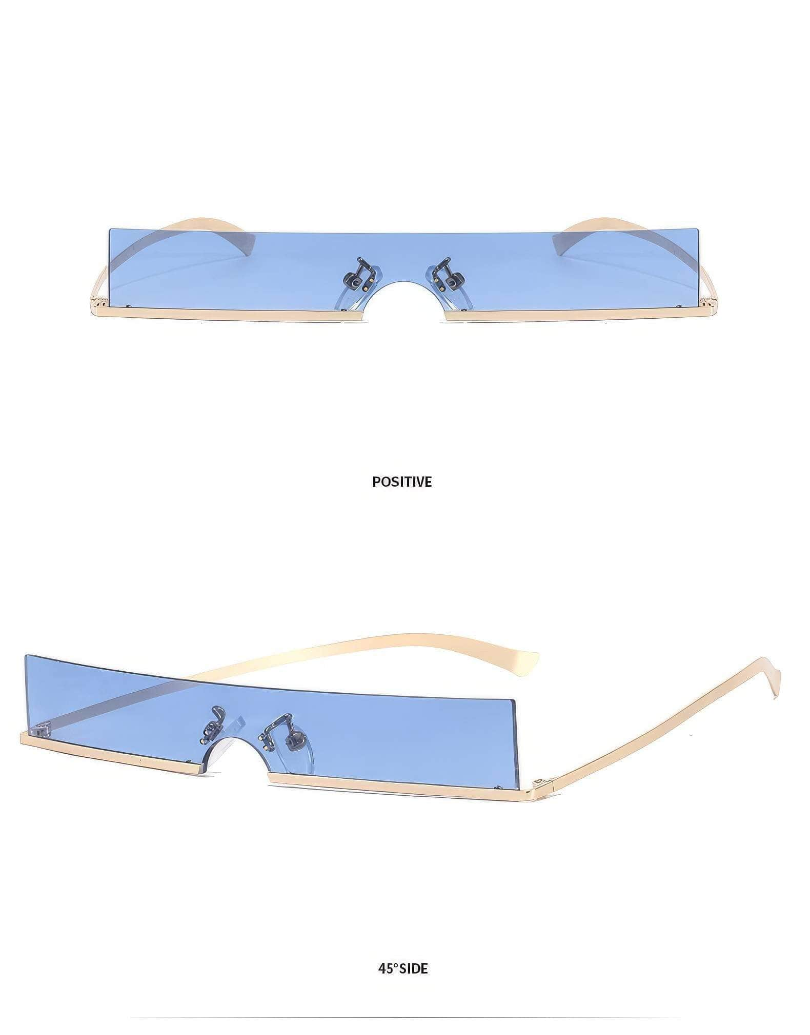 Classic Rectangle Slim Sunglasses