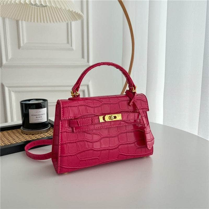 Classy Croc Satchel Purse