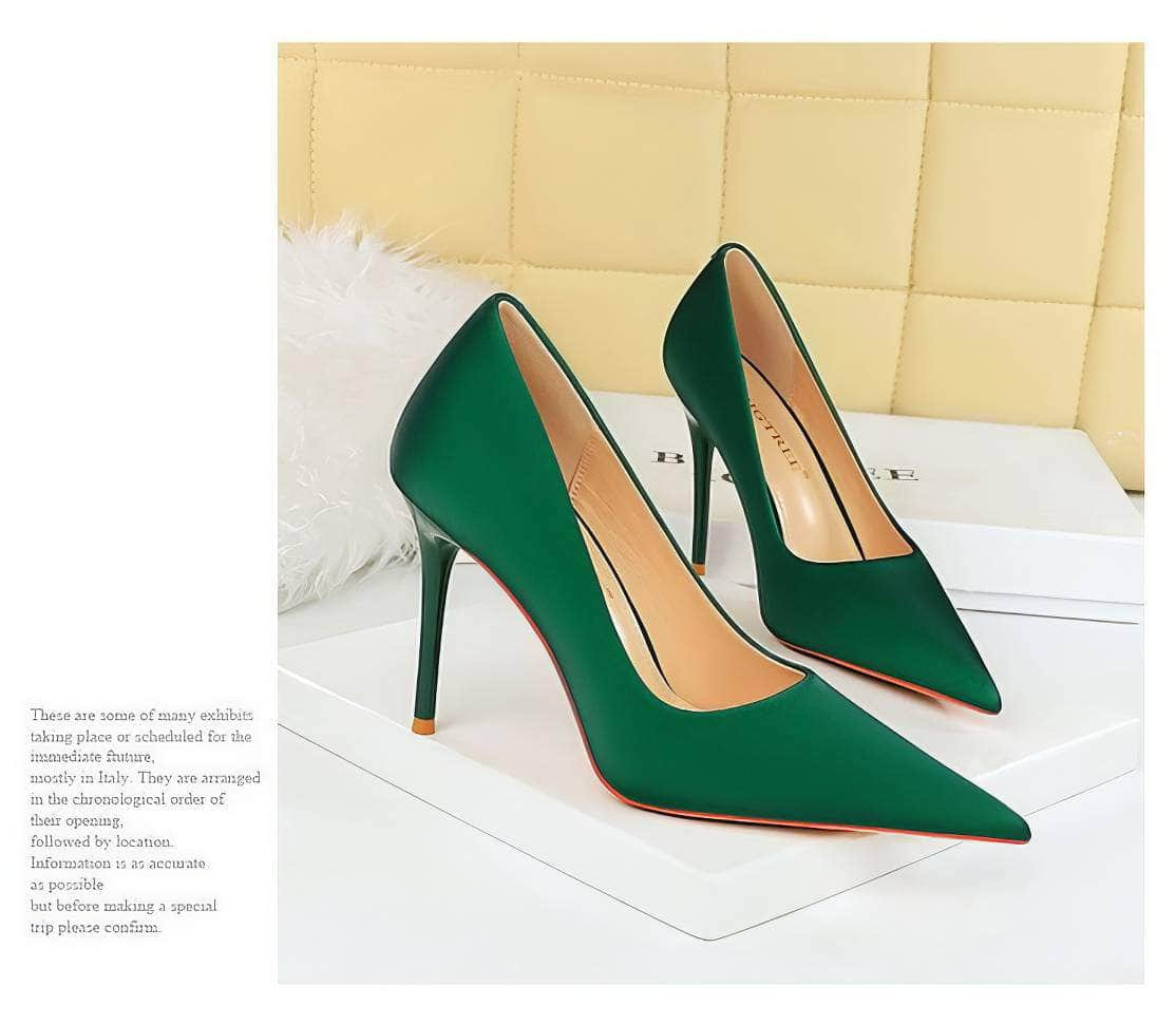 Classy Pointy Toe Banquet Stiletto Heels