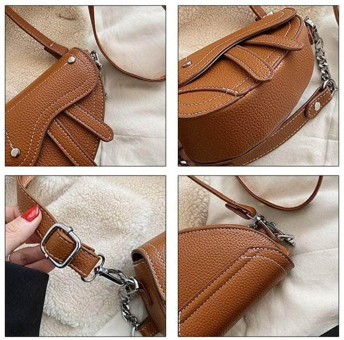 Classy Saddle Leather Bag