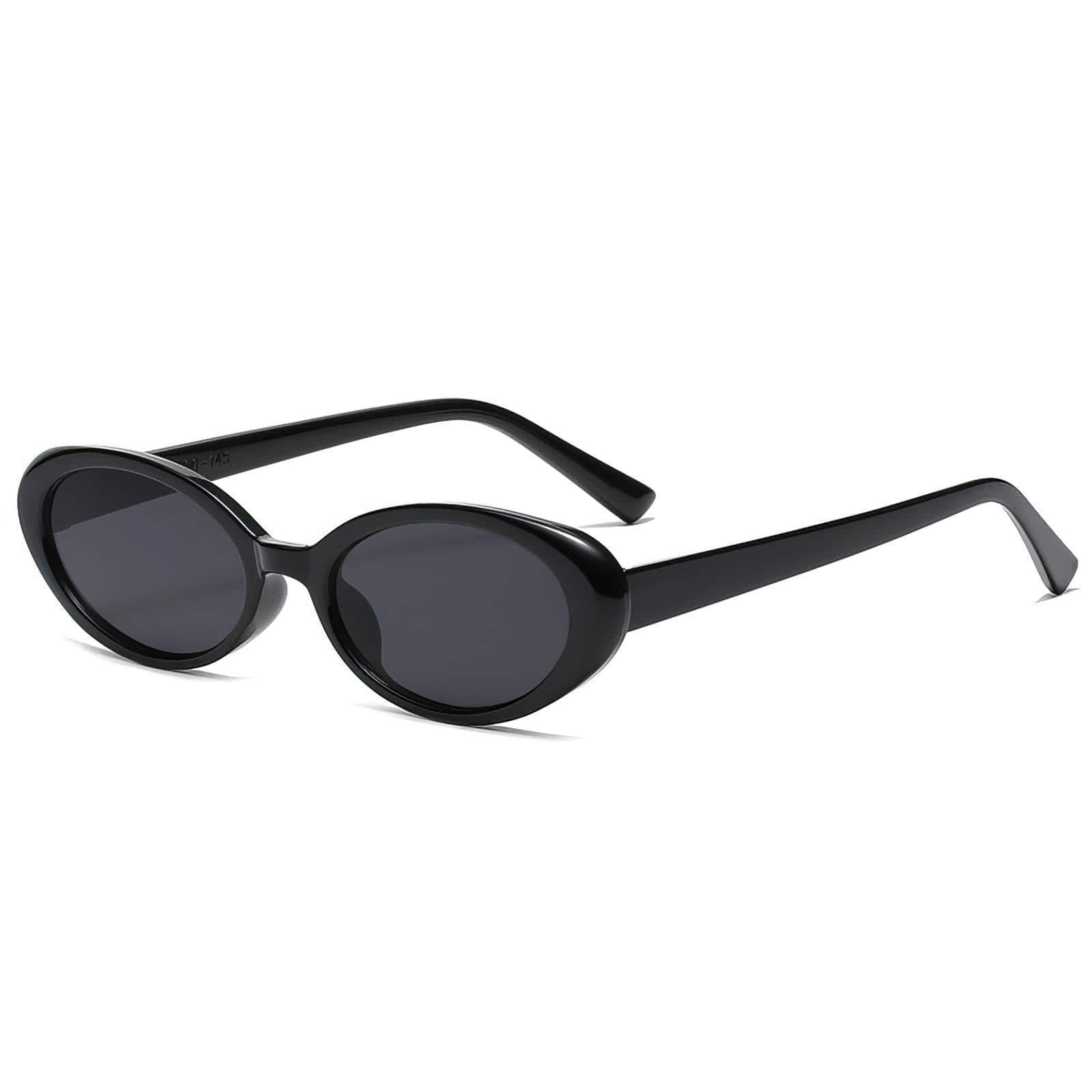 Clout Unisex Sunglasses Iconic Style Black/Black / Resin