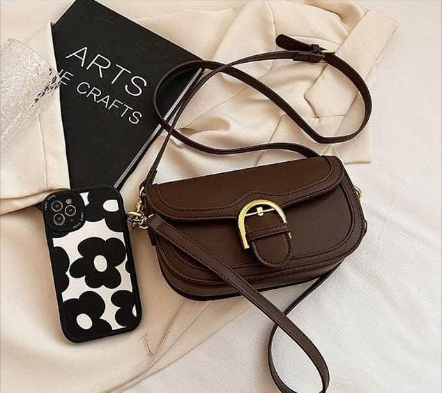 Compact Semicircle Shoulder Purse