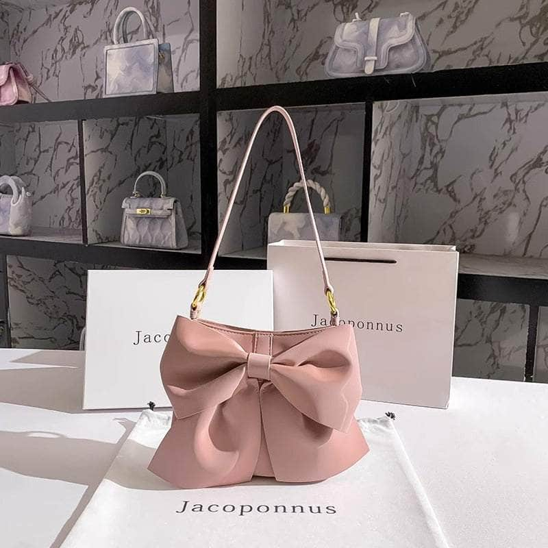 Cute Women's Bow Leather Bag