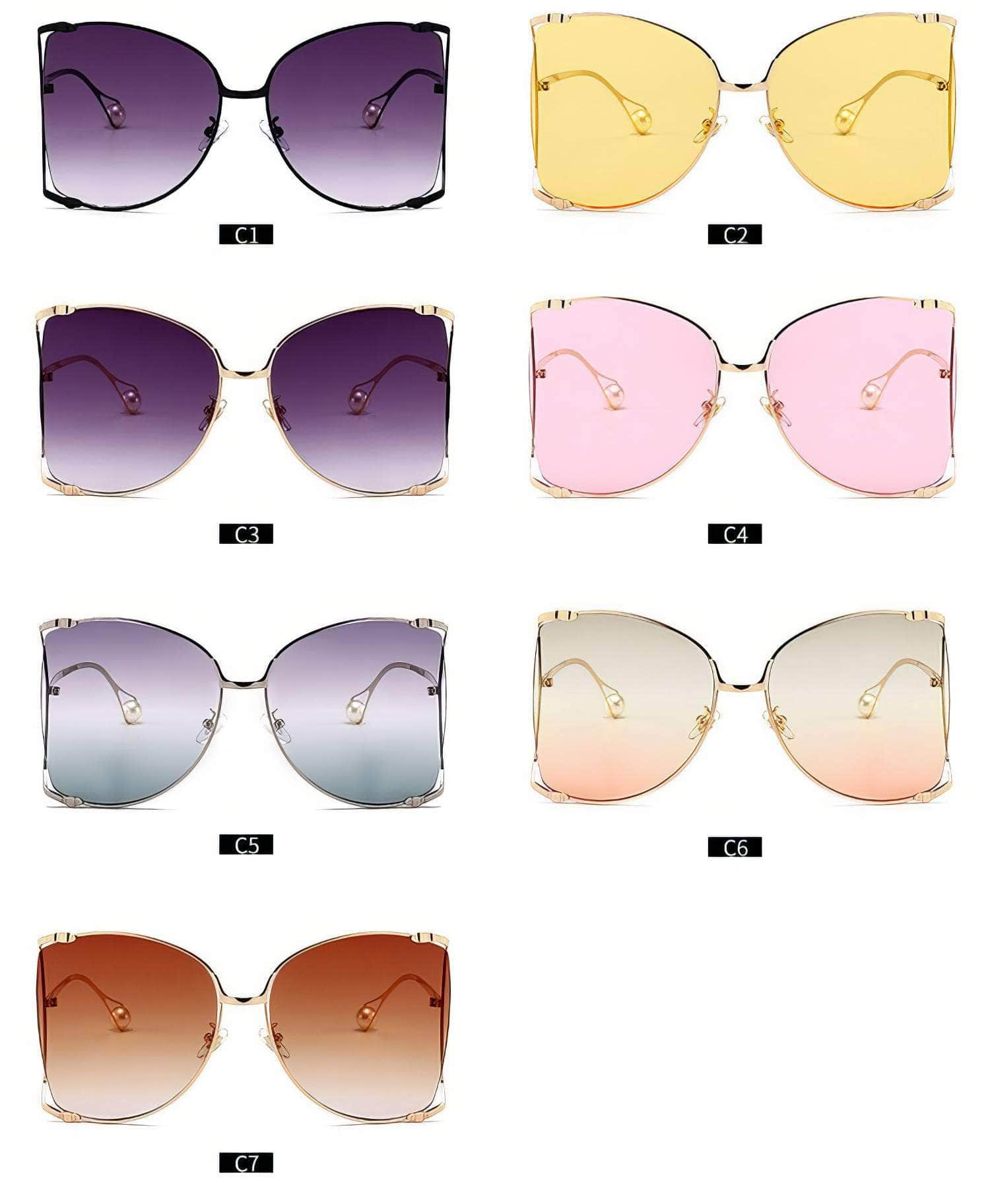 D-Shaped Oversized Sunglasses