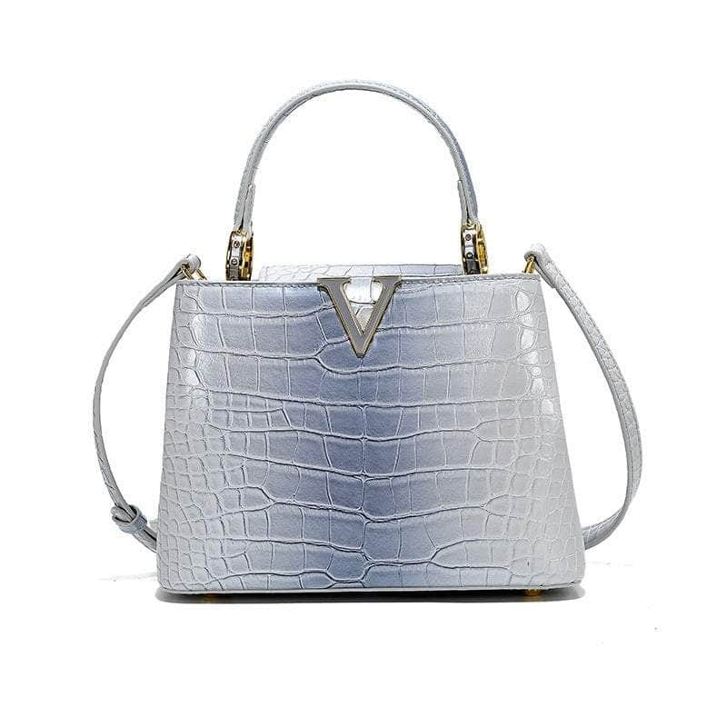 Exquisite Crocodile Print Leather Crossbody Purse