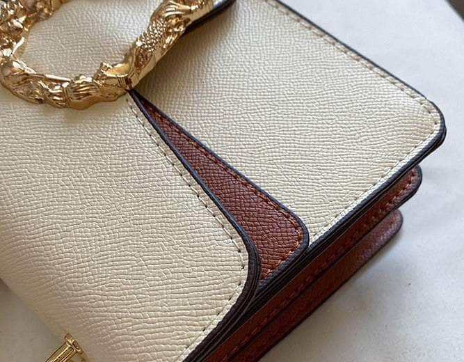 Exquisite Crossbody Bag with Snake Buckle