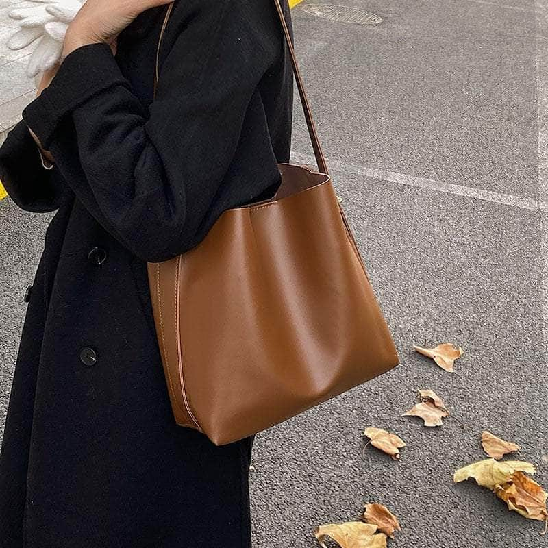 Exquisite Shoulder Bucket Bag