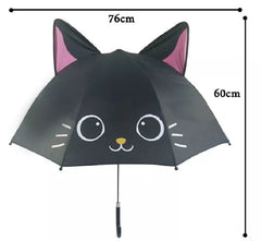 Creative Long-Handled 3D Ear Modeling Kids Umbrella