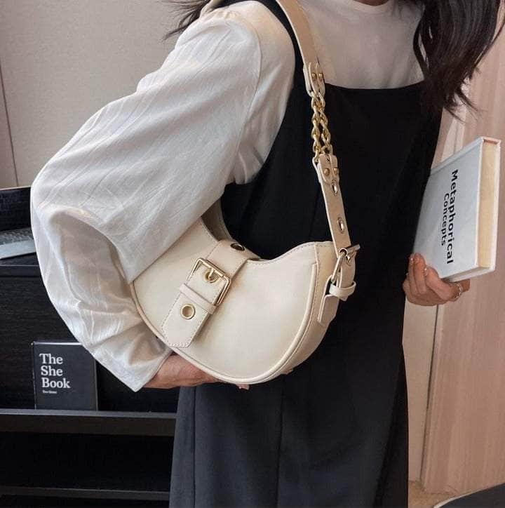 Hobo Shoulder Leather Handbag