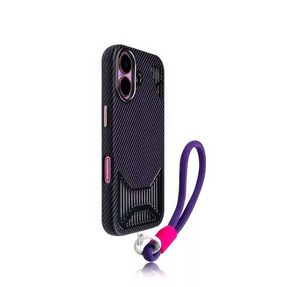 Leather Shock Proof Heat Dissipation Patterned iPhone Case