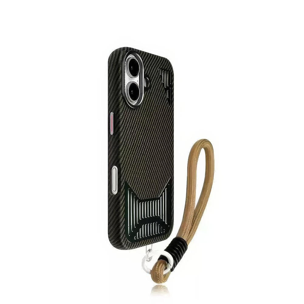 Leather Shock Proof Heat Dissipation Patterned iPhone Case