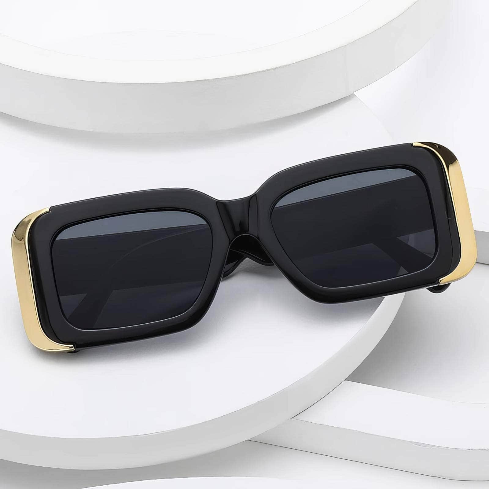 Luxurious Granite Marble Thick Sunglasses