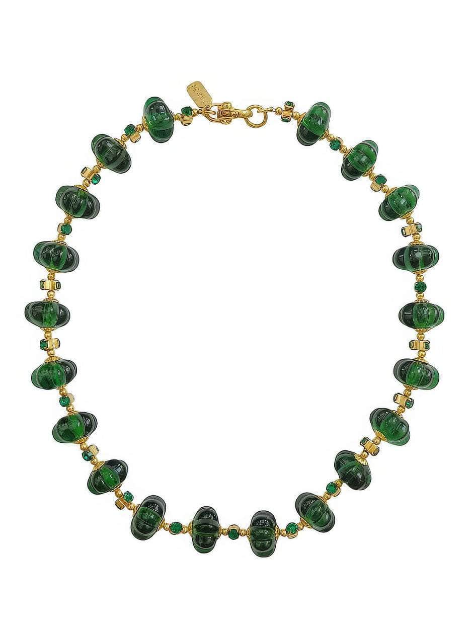 Luxury Czech Glass Vintage Beaded Genève Necklace