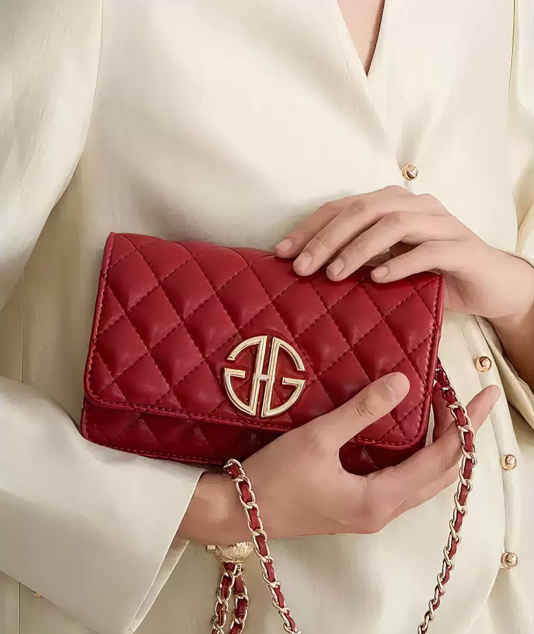 Mini Flap Quilted Luxury Monogram Hardware Crossbody Purse