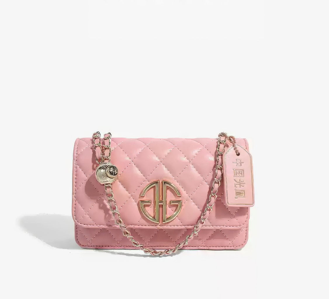 Mini Flap Quilted Luxury Monogram Hardware Crossbody Purse