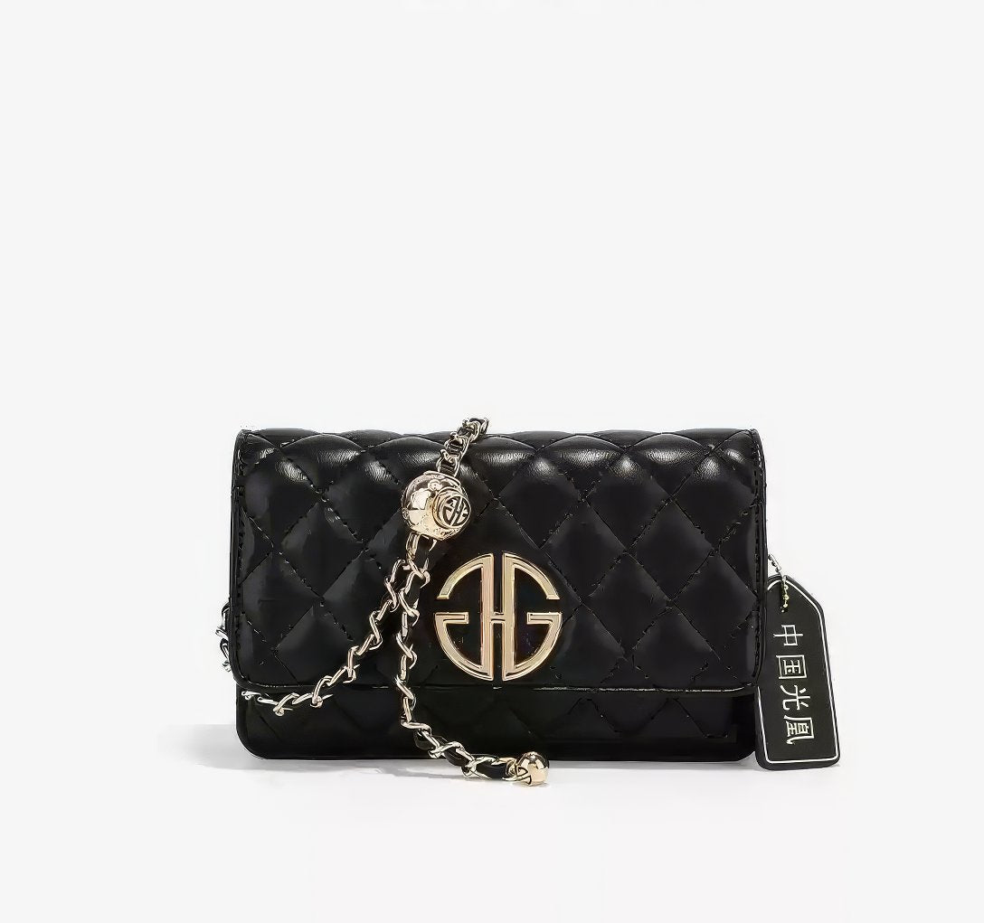 Mini Flap Quilted Luxury Monogram Hardware Crossbody Purse