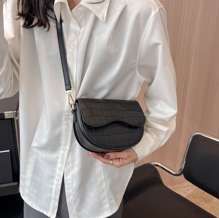 Mini Crocodile Pattern Crossbody Bag