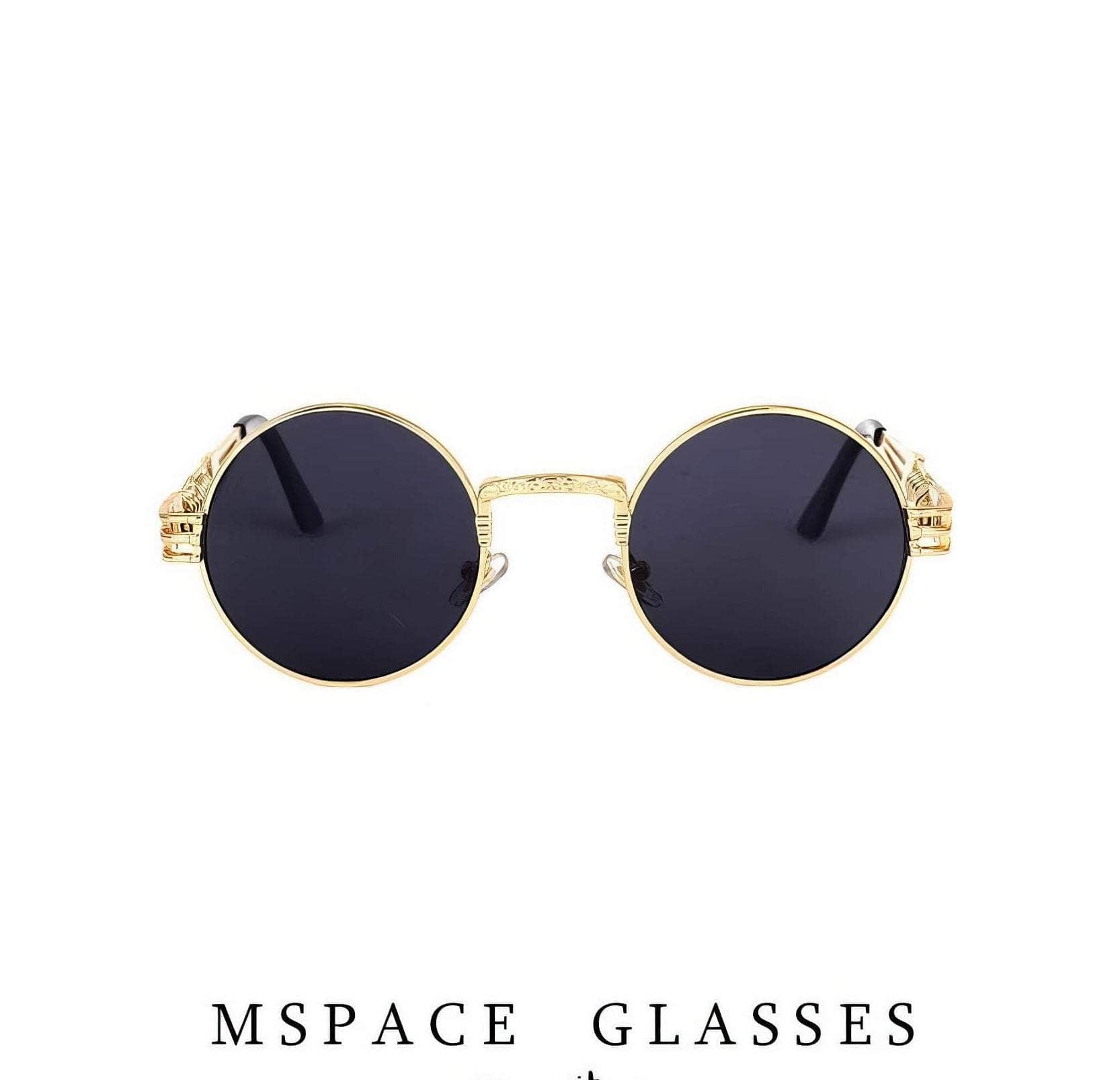 Mirror Lens Round Sunglasses