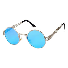 Mirror Lens Round Sunglasses