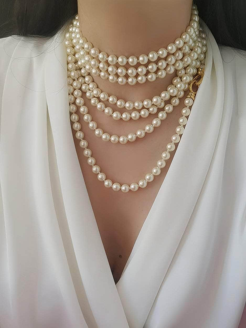 Multilayer Vintage Freshwater Pearl Necklace