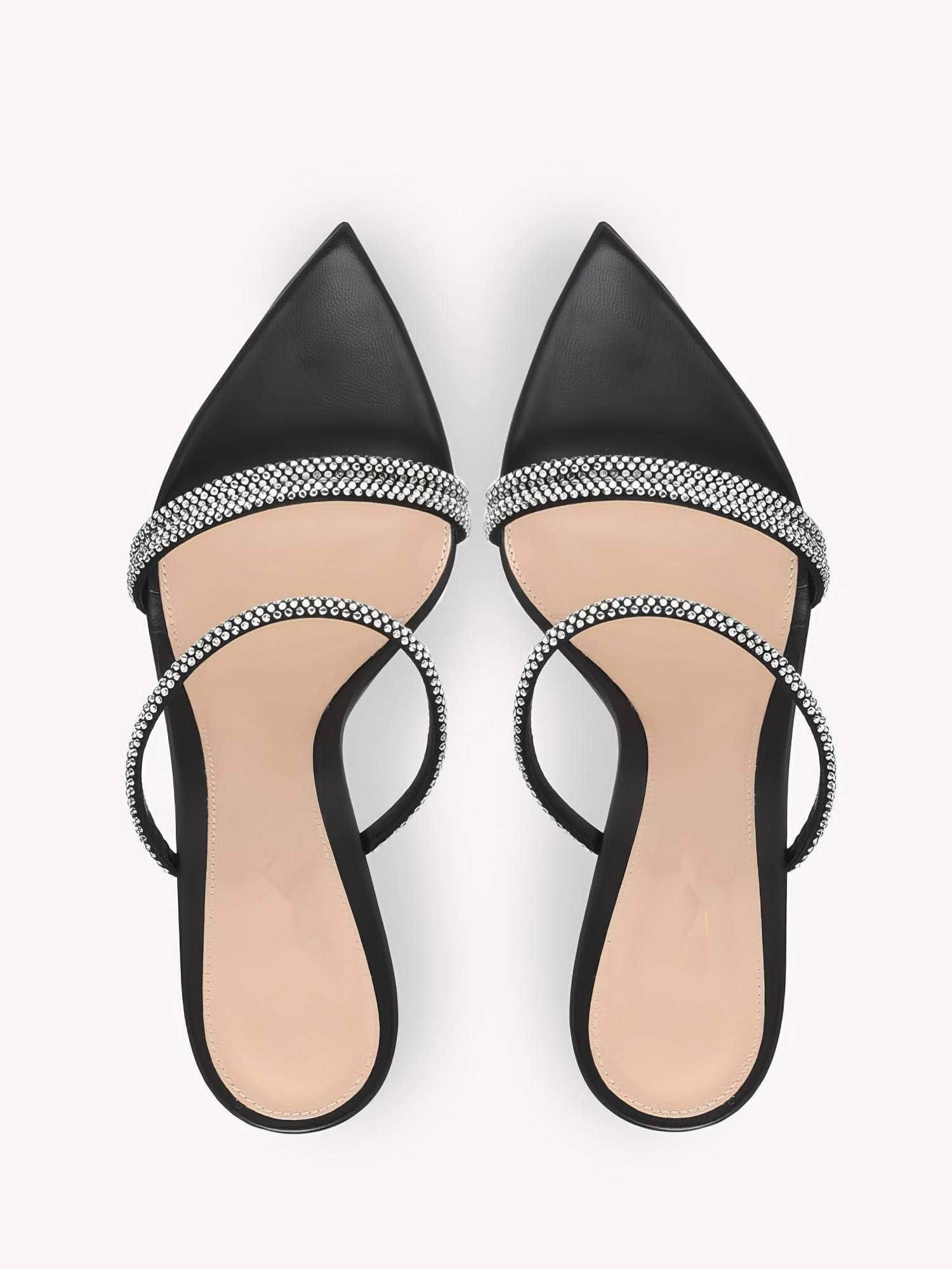 Pointed Toe Narrow Strap Heels