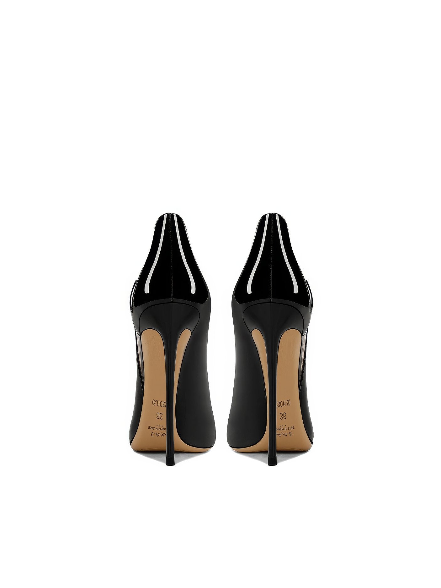 Pointy Toe Hollow Accented Stiletto Pumps