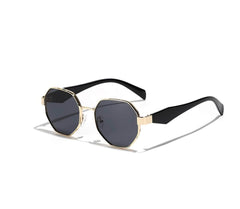 Polygon Tinted Frame Sunglasses