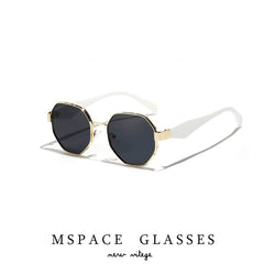 Polygon Tinted Frame Sunglasses