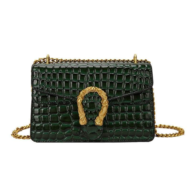 Quilted Crossbody Shoulder Leather Chain Purse