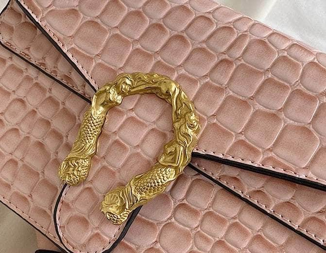 Quilted Crossbody Shoulder Leather Chain Purse